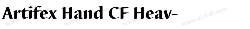Artifex Hand CF Heav字体转换